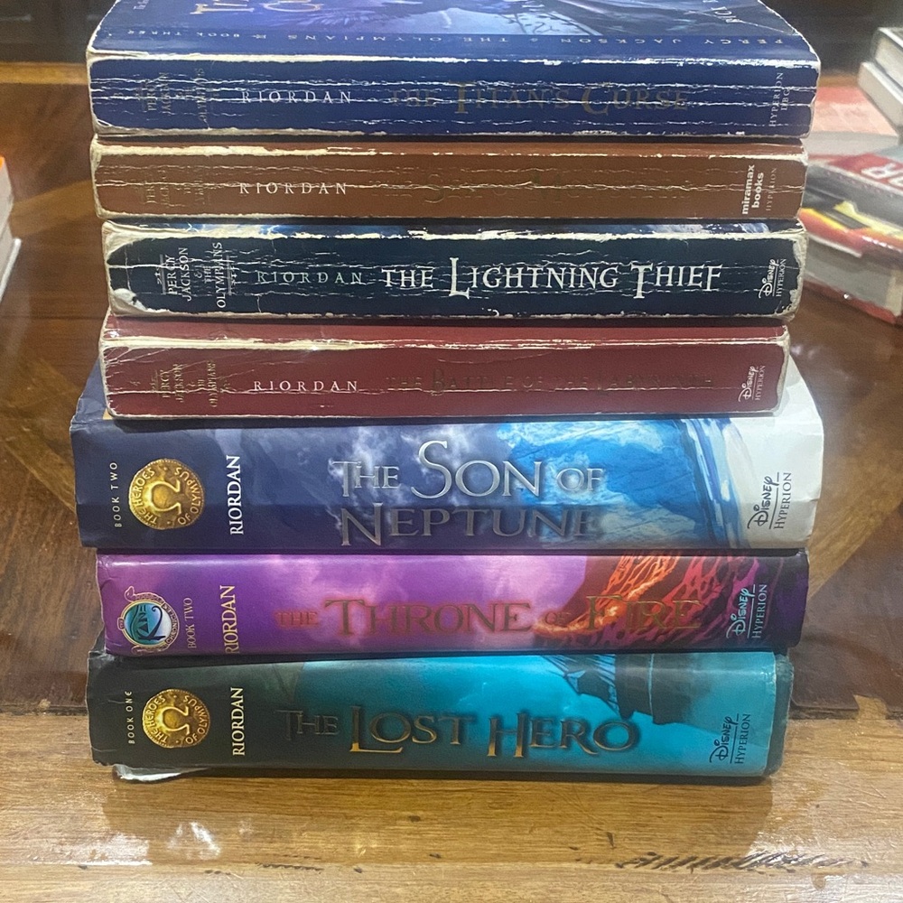 Percy Jackson and Heroes of Olympus Book Set by Author Rick Riordan